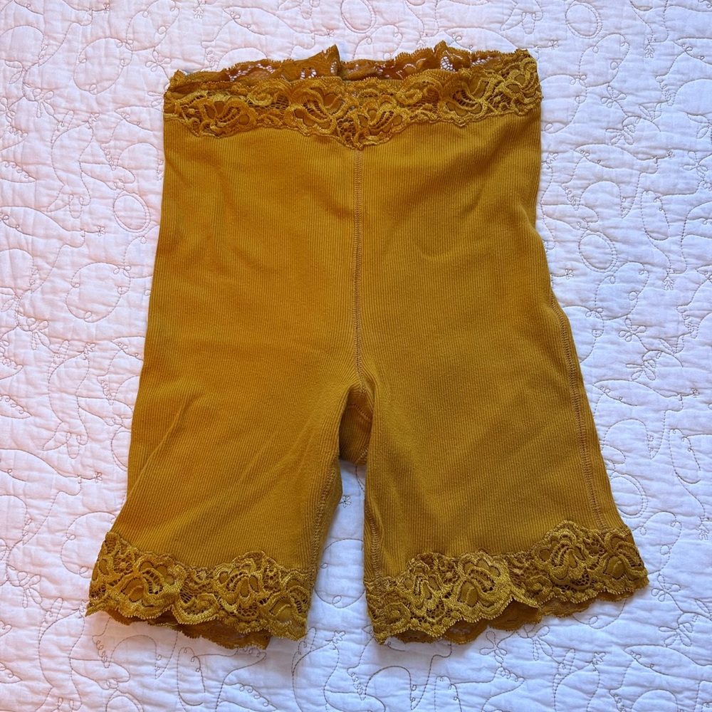 Free People Ribbed Biker Short